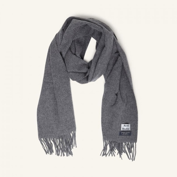 NON-AUTH Acne Studios Canada Grey Melange Scarf - Picture 1 of 6